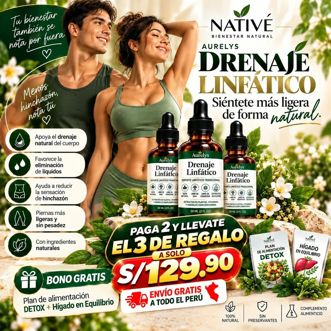 Drenaje Linfático Aurelys, oferta paga 2 y llévate 3